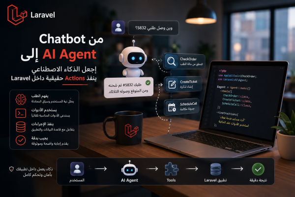 من Chatbot إلى AI Agent: اجعل الذكاء الاصطناعي ينفذ Actions حقيقية داخل Laravel